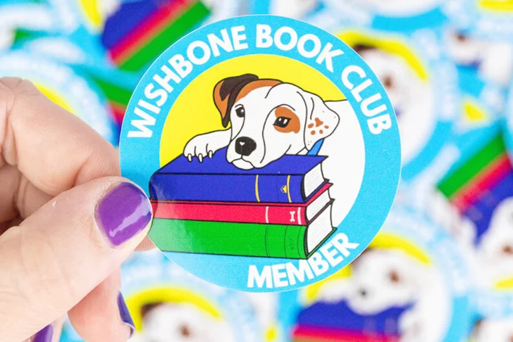 Wishbone Book Club Nostalgic Sticker