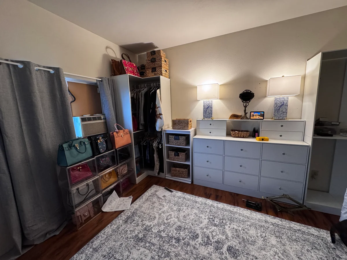 Closet and handbag storage
