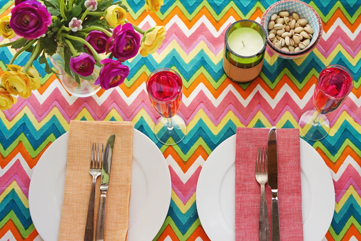 dyed napkins