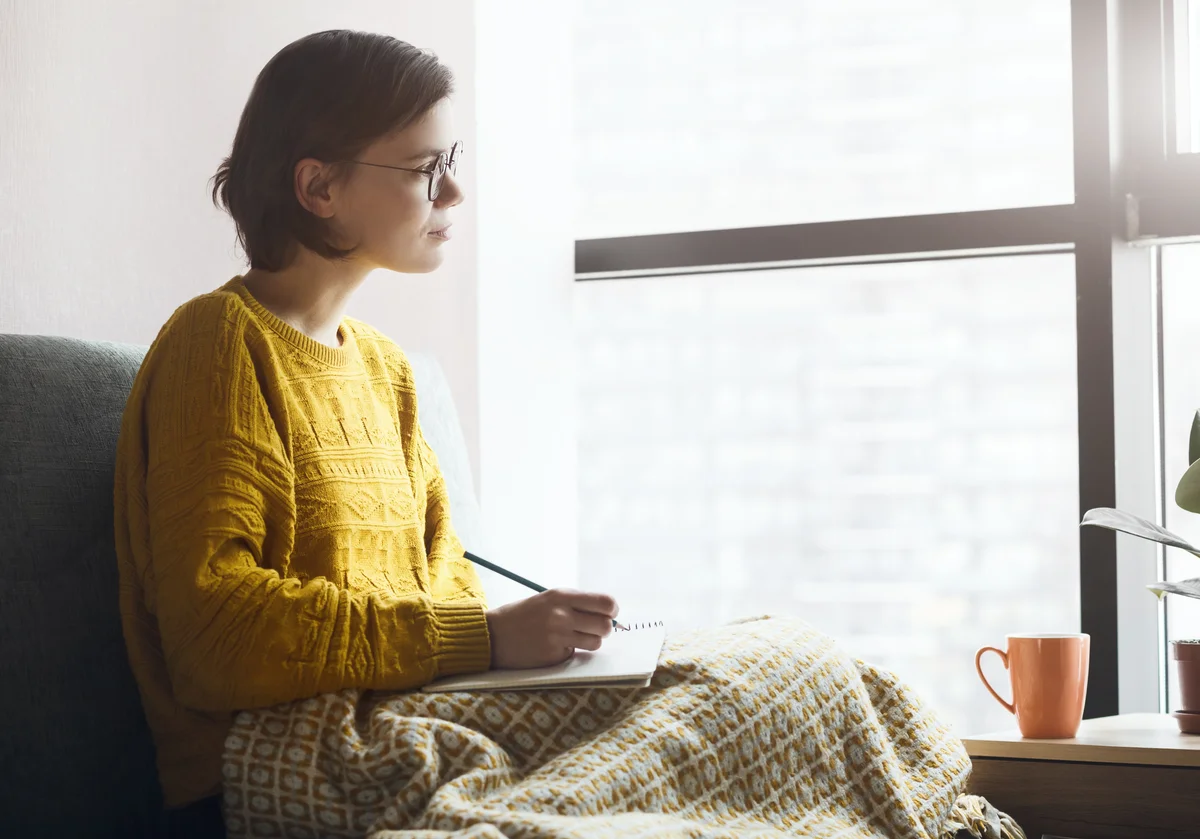 woman writing