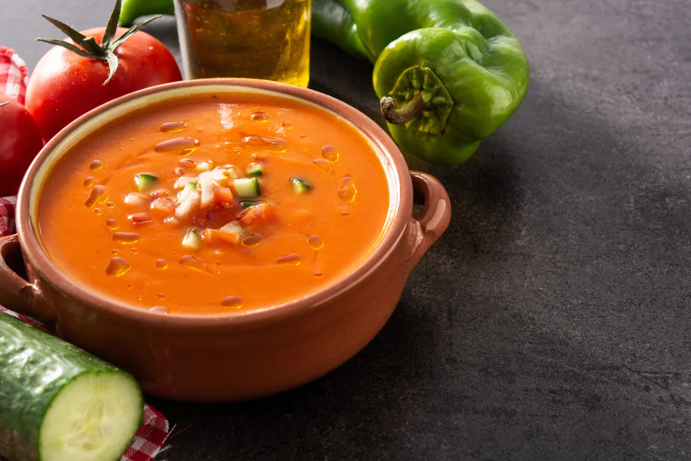 bowl of gazpacho
