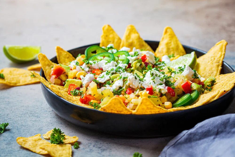 street corn salad nachos