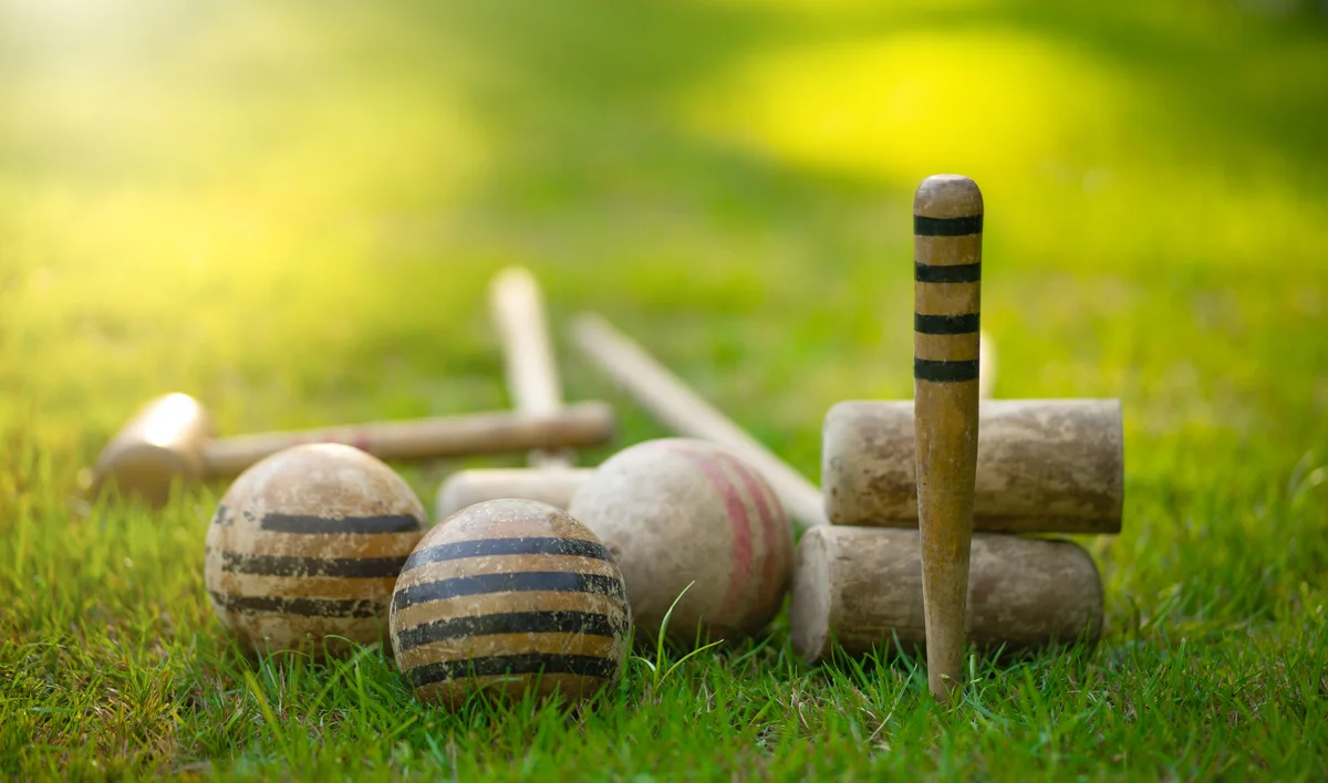 antique croquet set