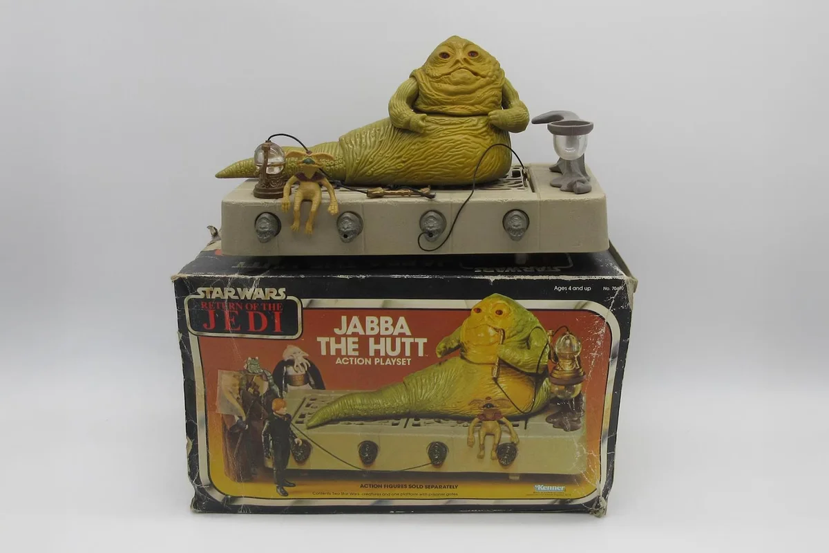 1983 JABBA THE HUT Vintage Original Action Figure Playset