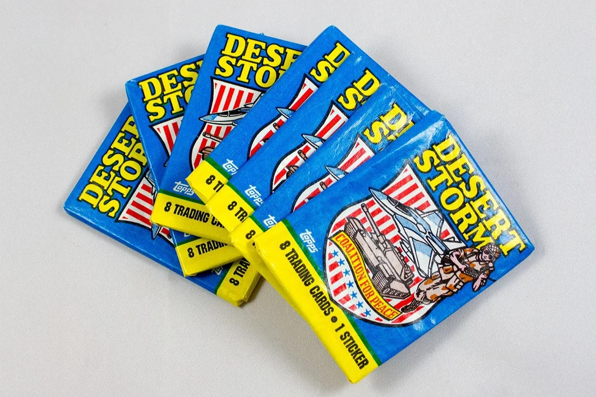 Topps 1991 Desert Storm Coalition For Peace Trading Cards Wax Pack