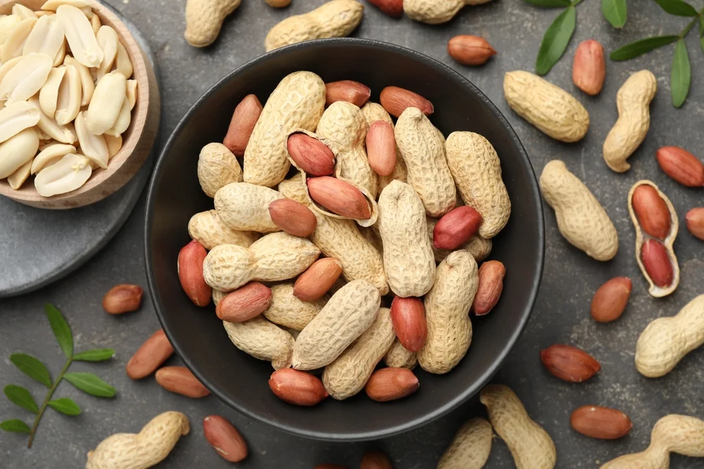 bowl of peanuts