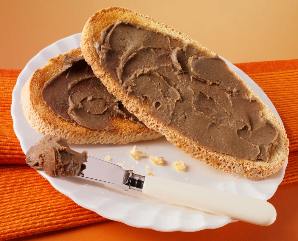 toast slices spread with gentleman's relish