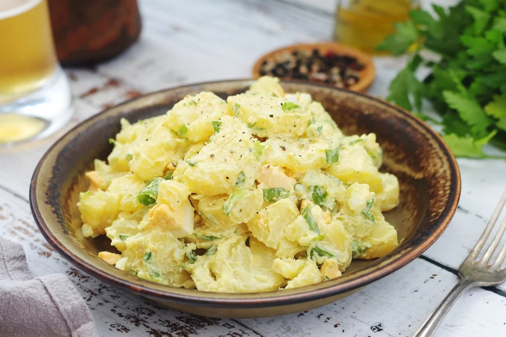 bowl of potato salad