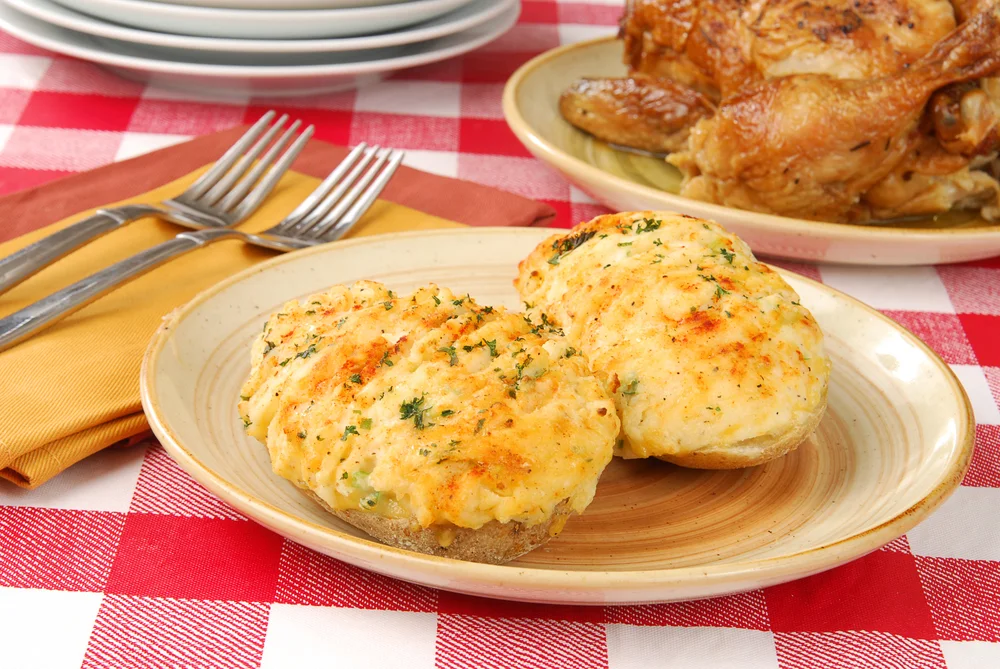 twice-baked potatoes