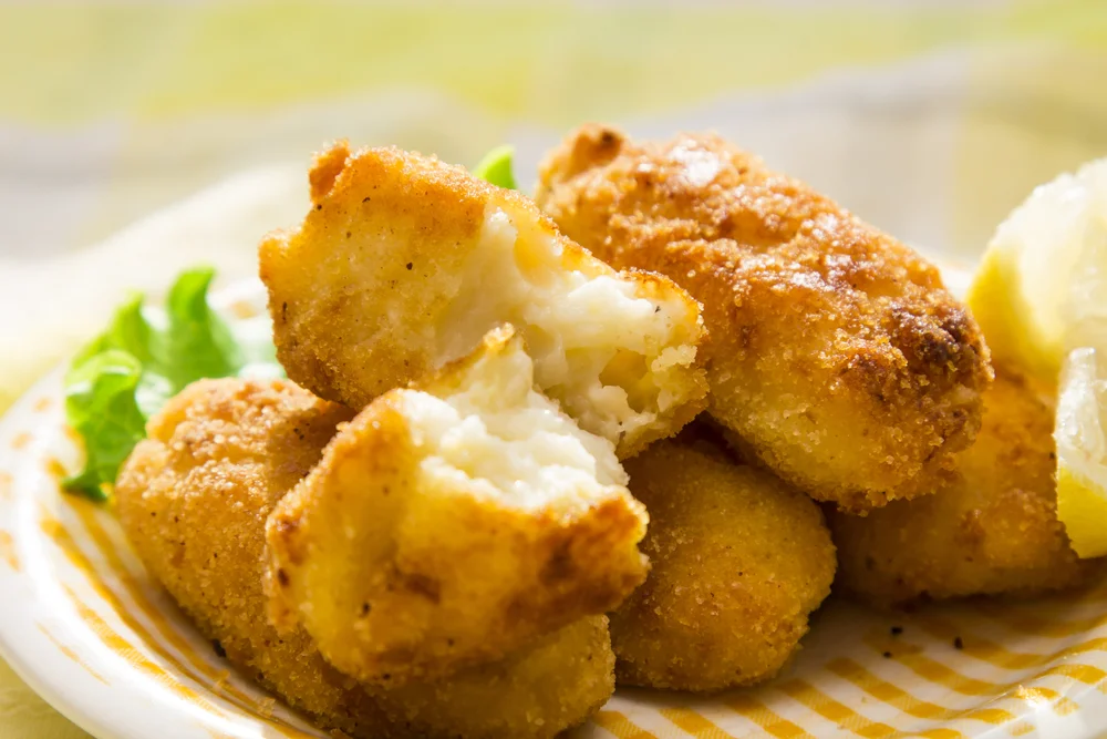 plate of croquettes