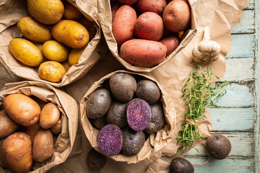 fresh potatoes
