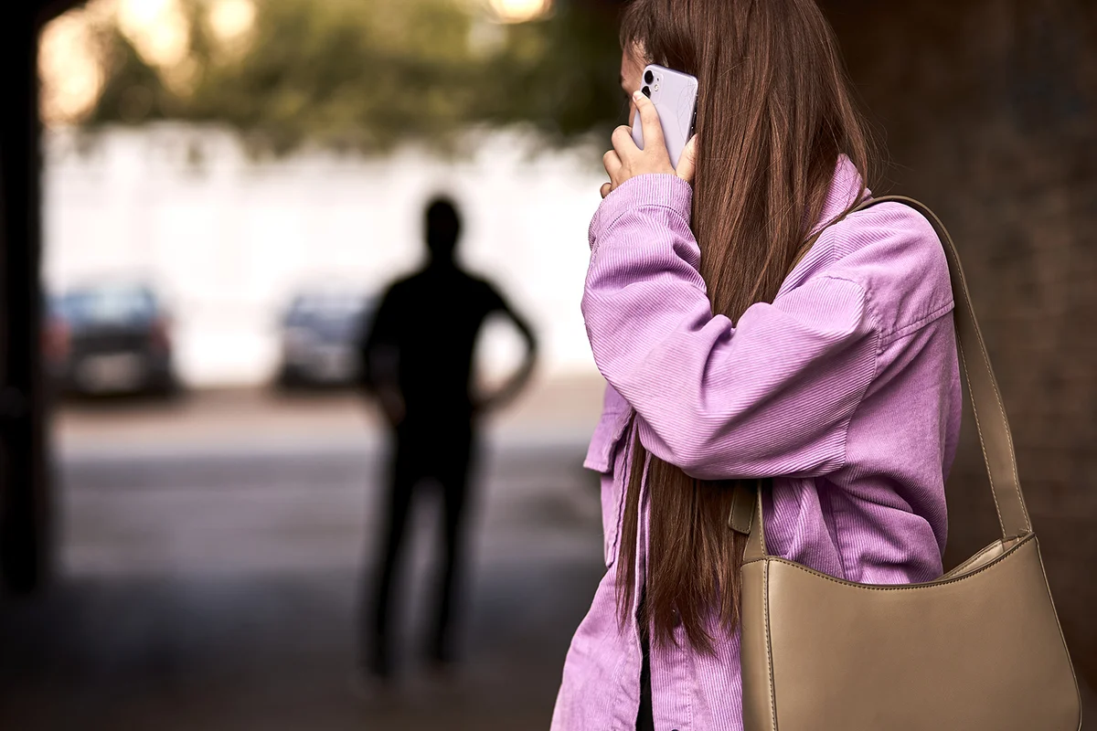 Criminal stalking woman, commiting crime while victim was walking alone
