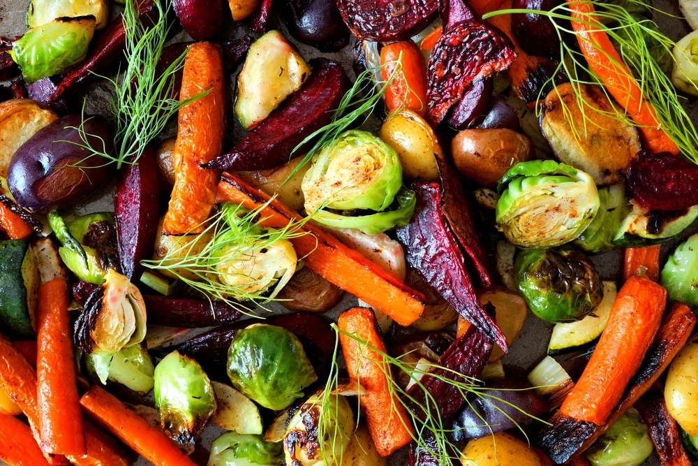 roasted fall veggies
