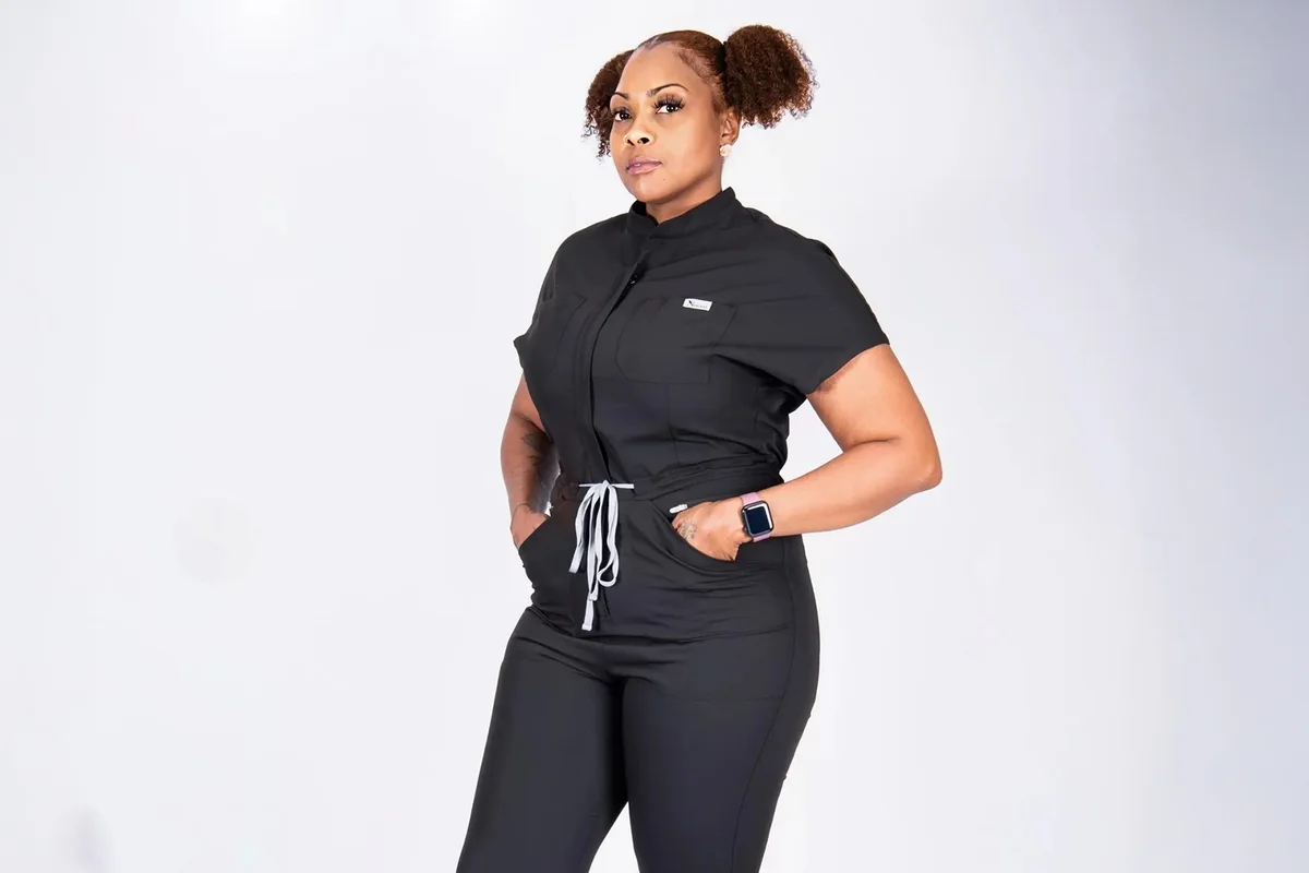 Scrub Jumpsuit - Black
