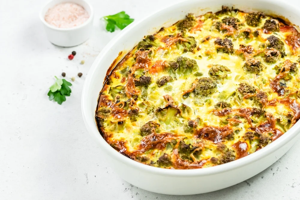 turkey & cheese casserole with broccoli