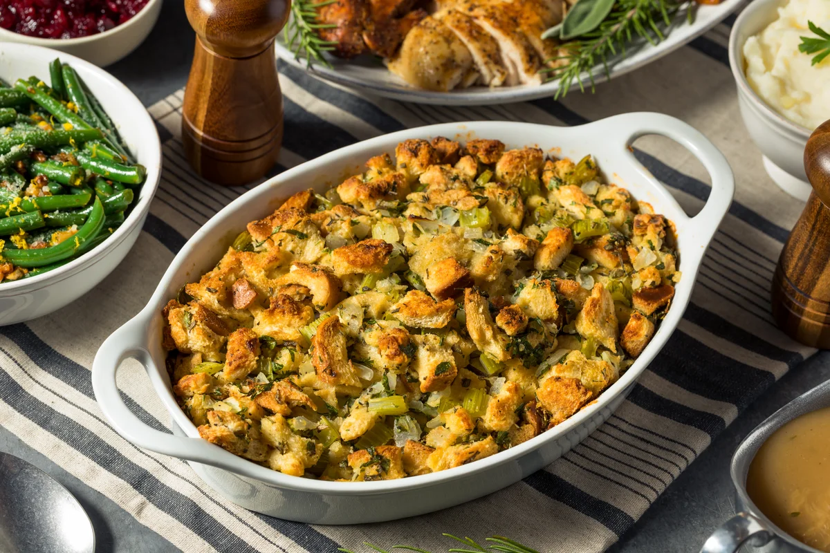 turkey casserole with croutons