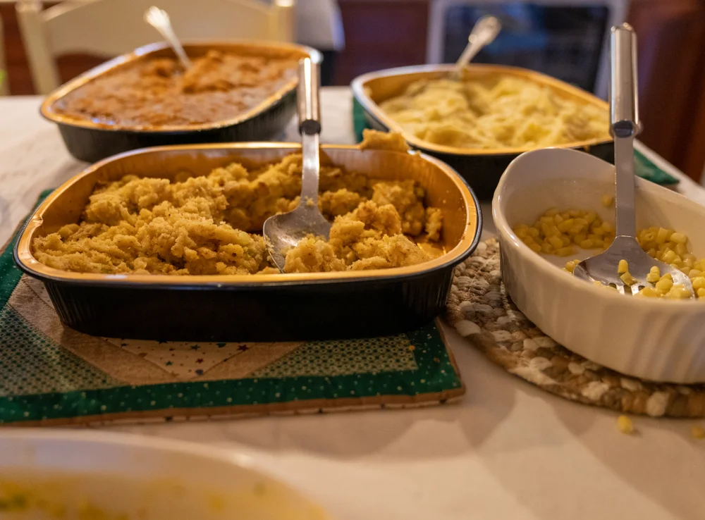 Leftover Thanksgiving dinner food
