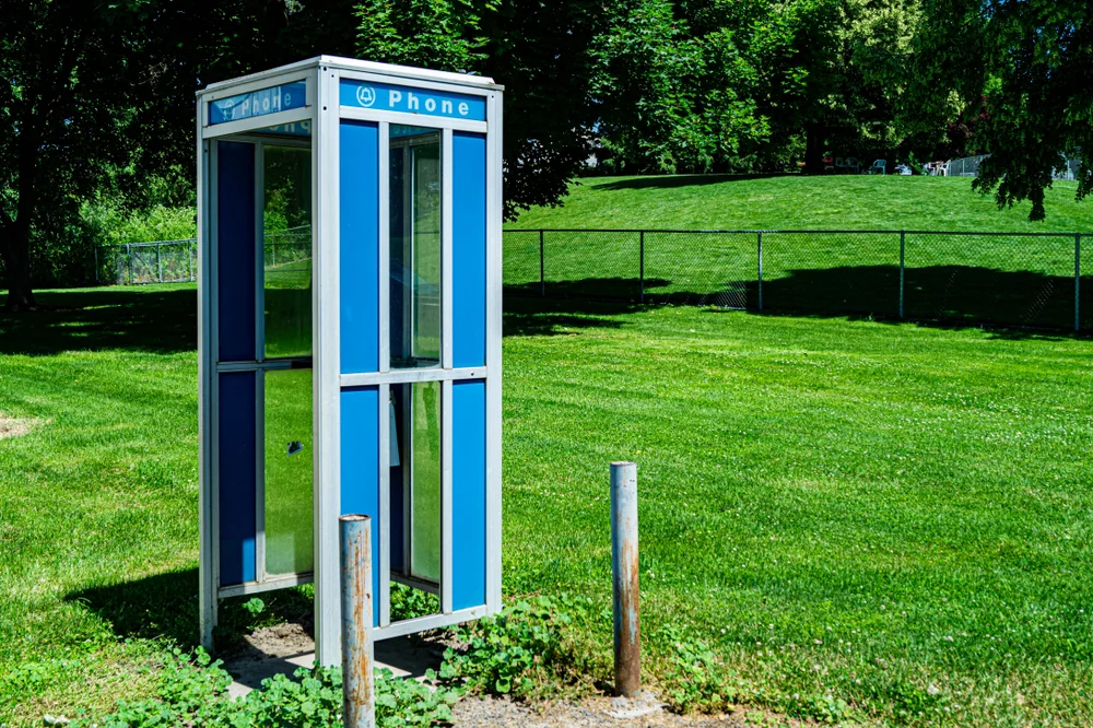 old-school phone booth