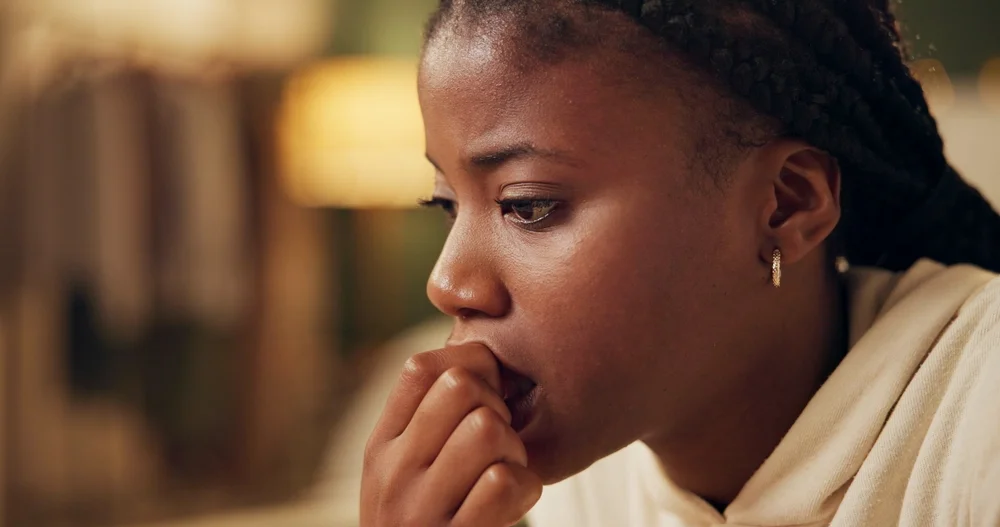 girl worrying