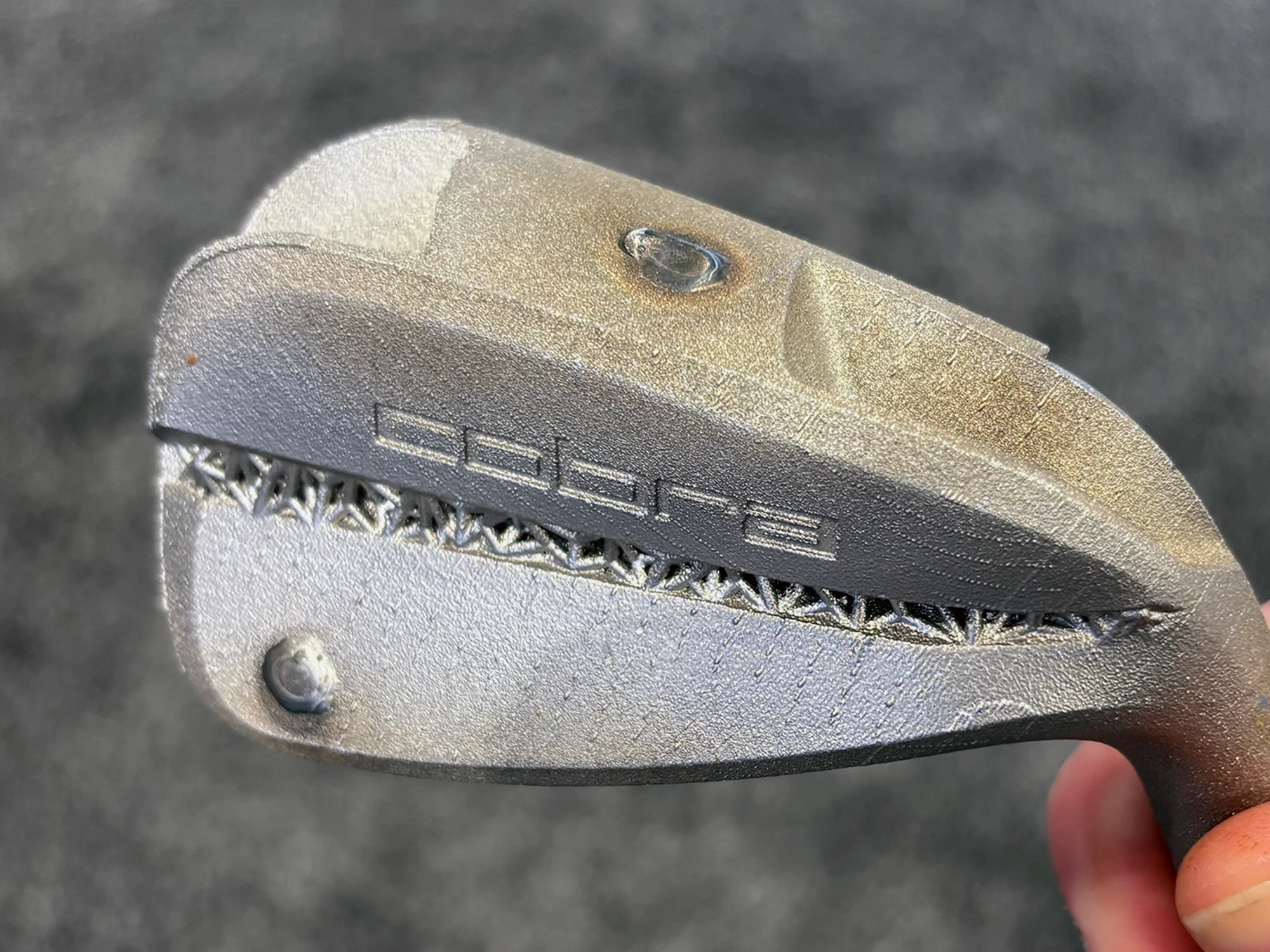 A Cobra 3DP Tour iron after being 3D printed, before being buffed and finished