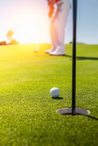 golfer making a putt