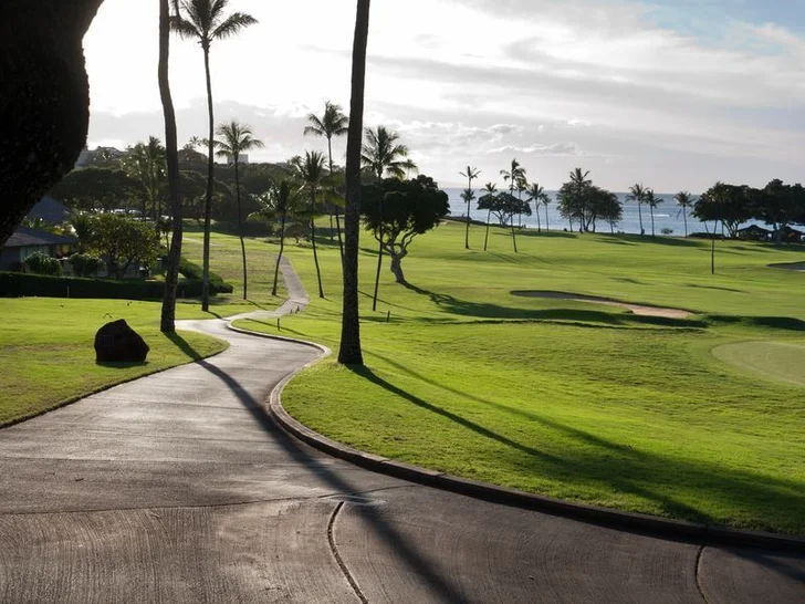 cart path near a putting green