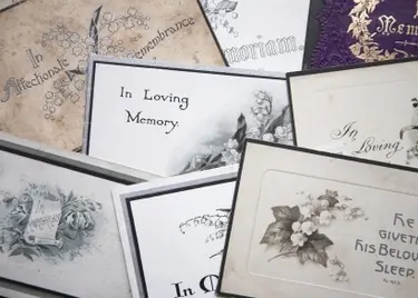 sample of sympathy cards istockphoto.com; permission: licensed Image used under license from IstockPhoto