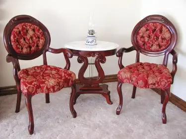 marble topped table