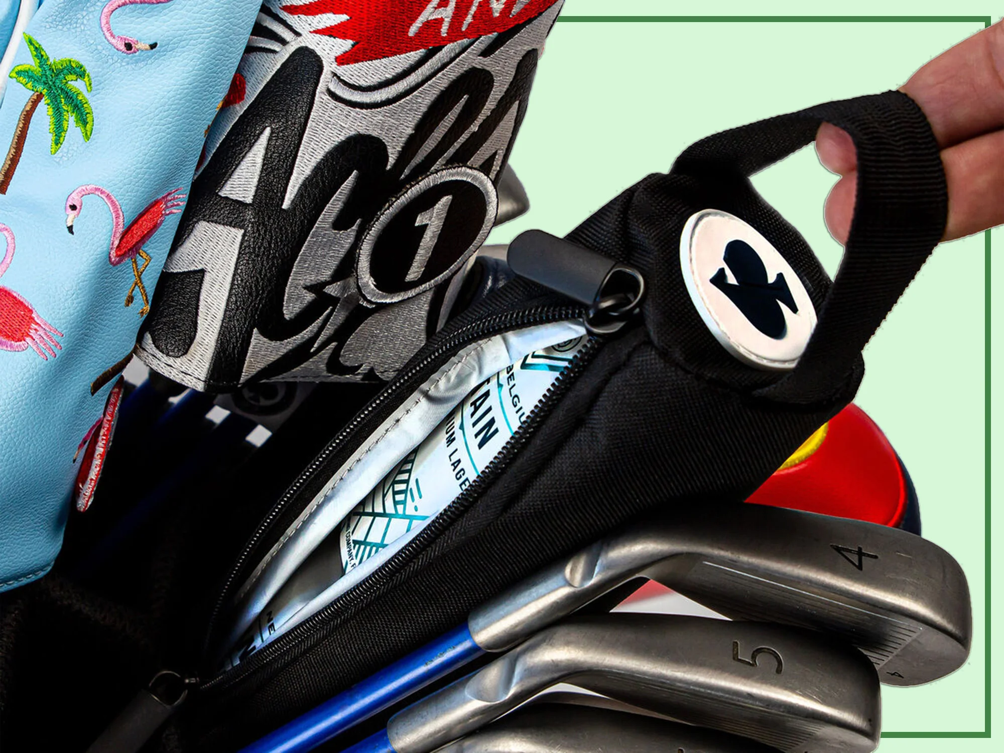 Pins and Aces Golf Beer Sleeve