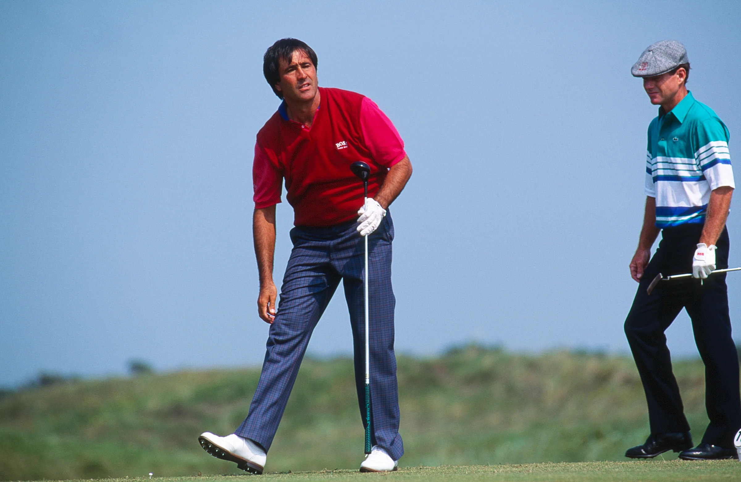 Seve Ballesteros with metal spikes
