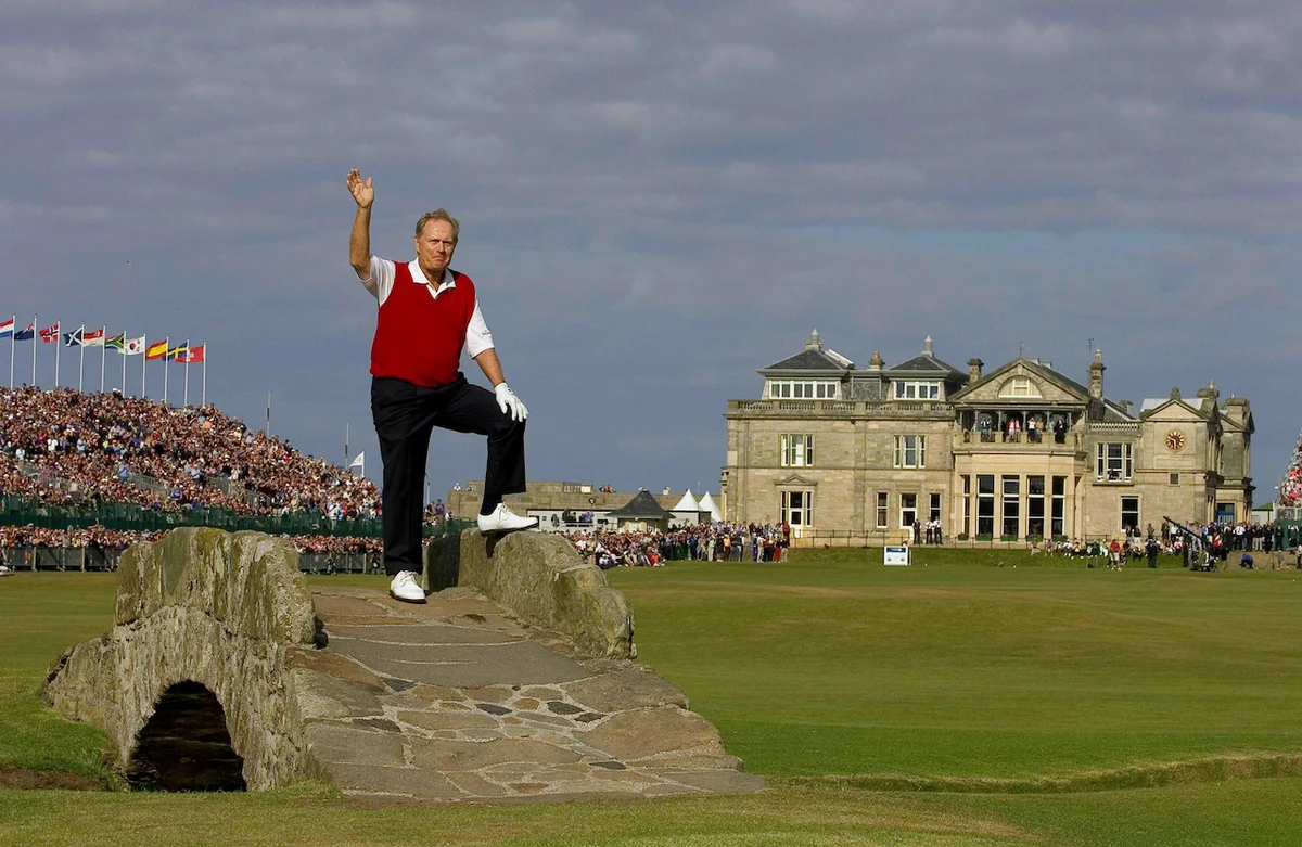 Jack Nicklaus at Open Championship bridge