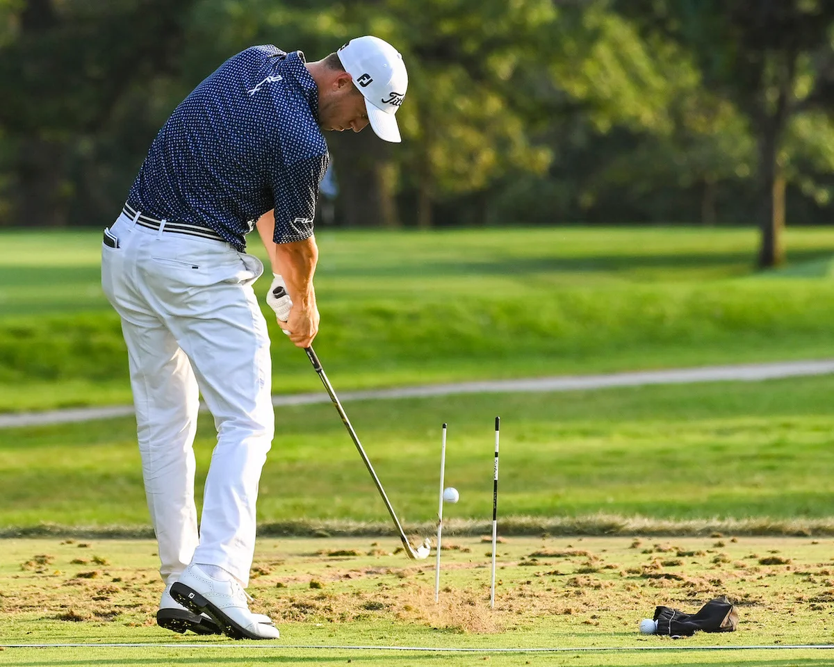 Using alignment sticks to practice