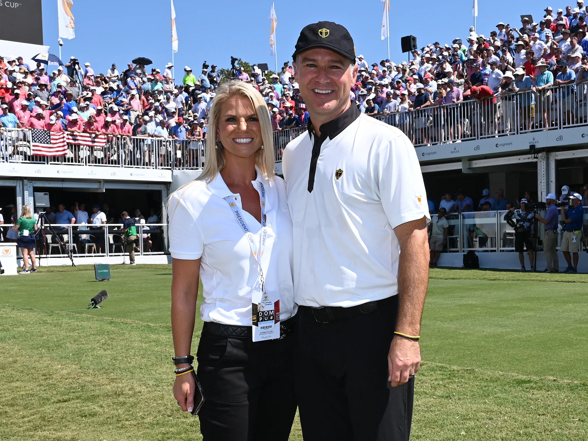 Trevor and Carminita Immelman at the 2022 Presidents Cup