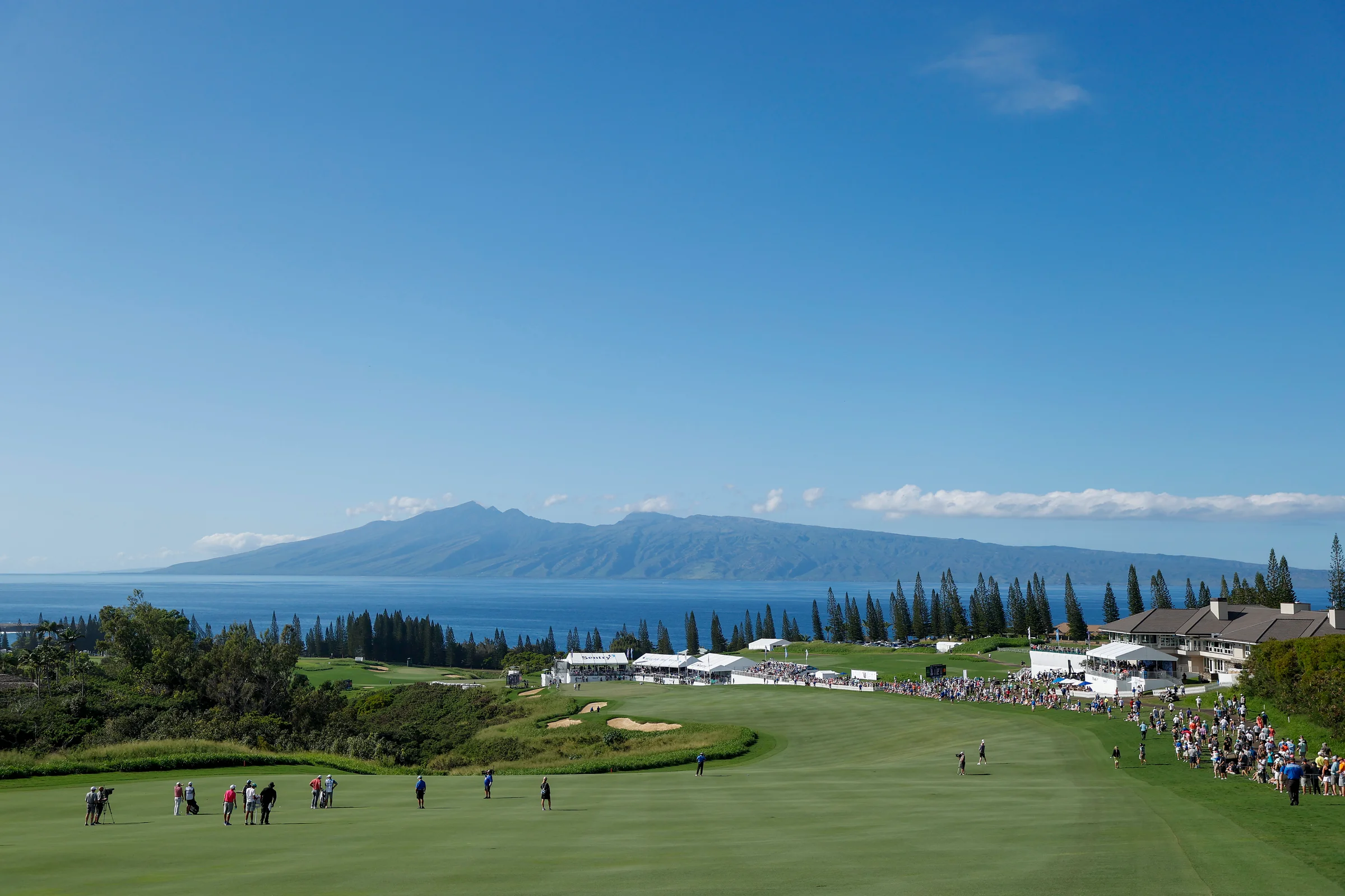The 18th hole at Kapalua