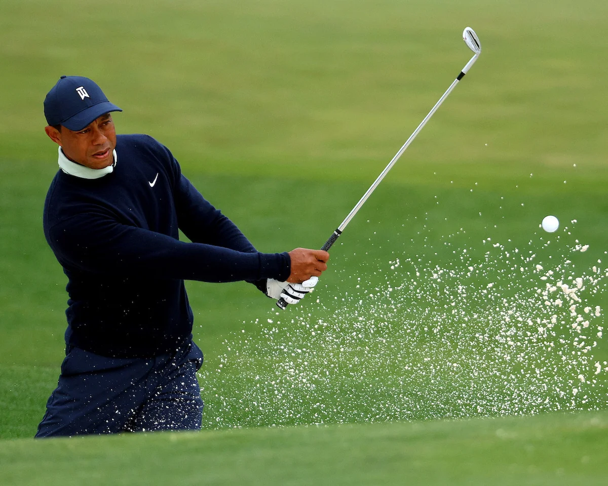 Tiger Woods practice round at Masters