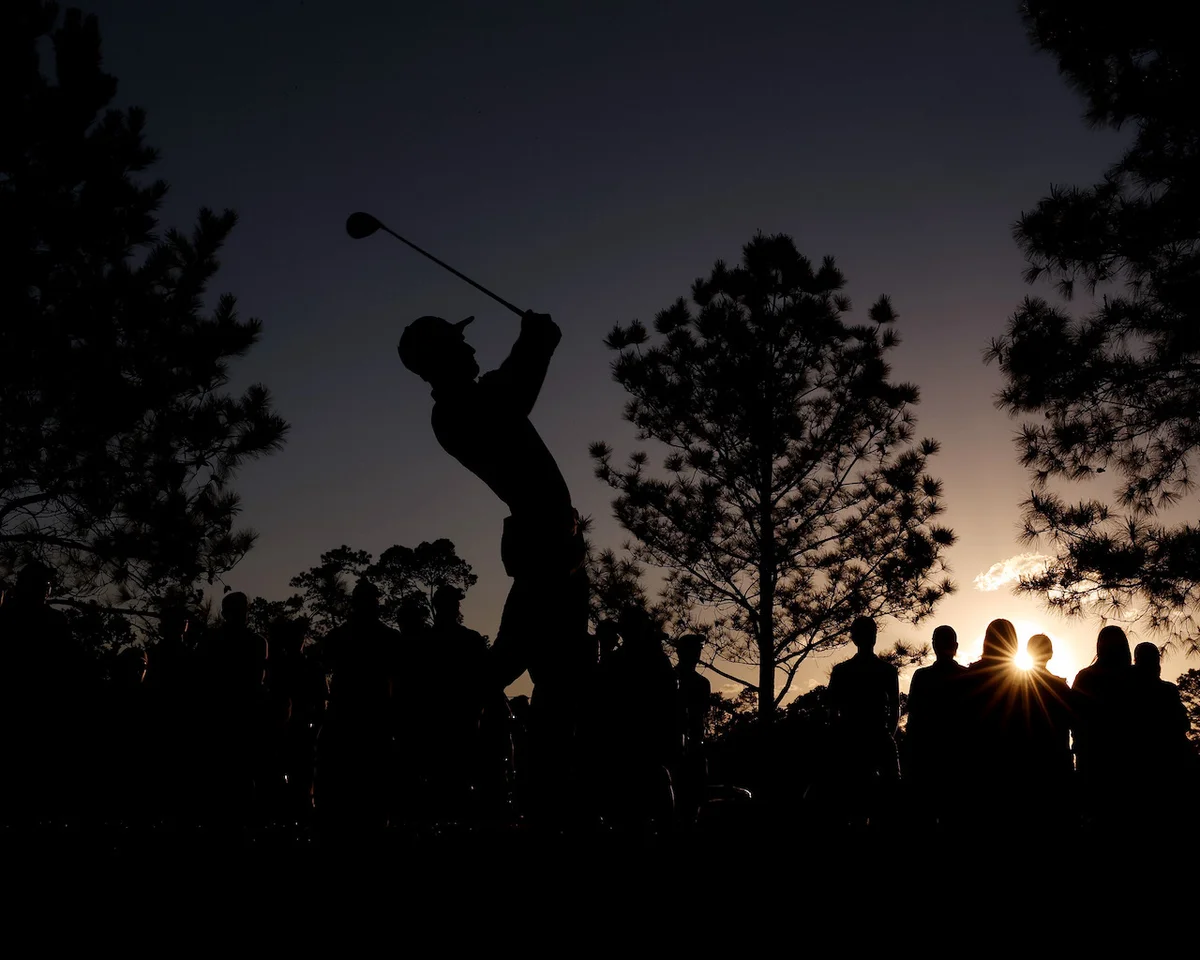 Will Zalatoris silhouette at Masters