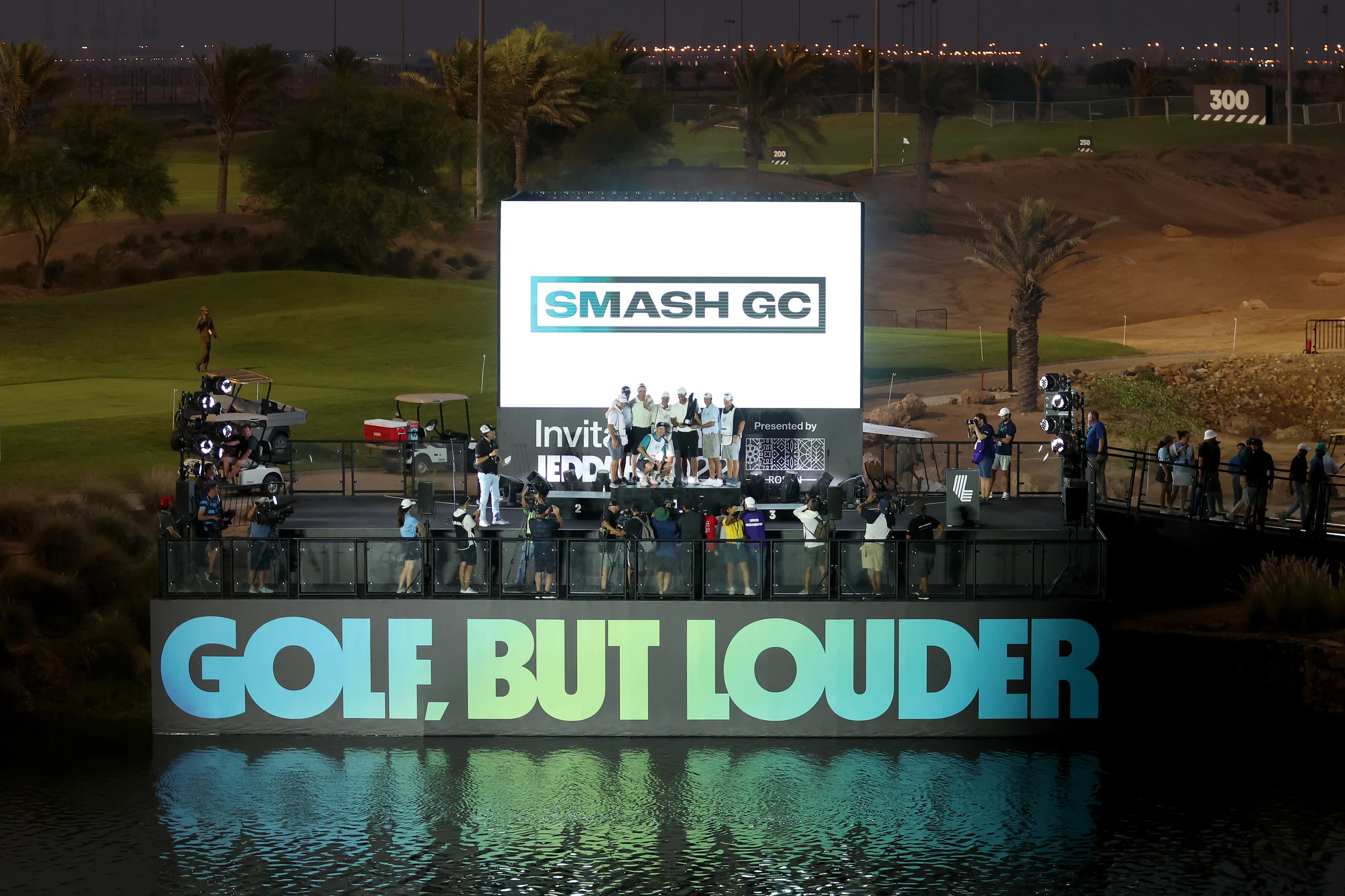 Smash GC celebrates a LIV Golf team win