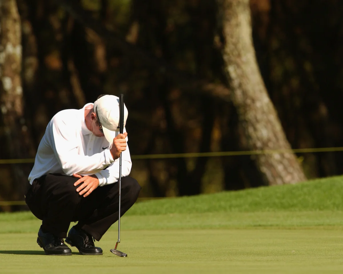 David Duval frustrated