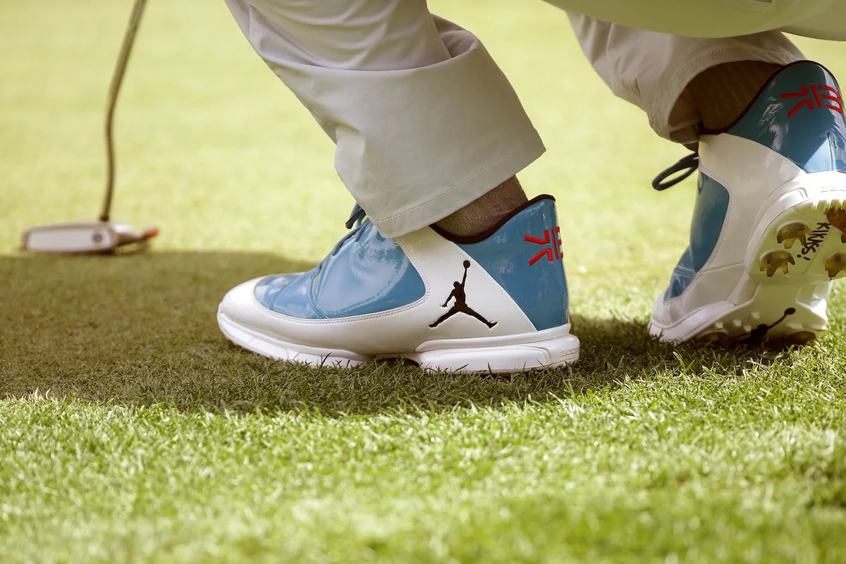 Jordan golf shoes on course