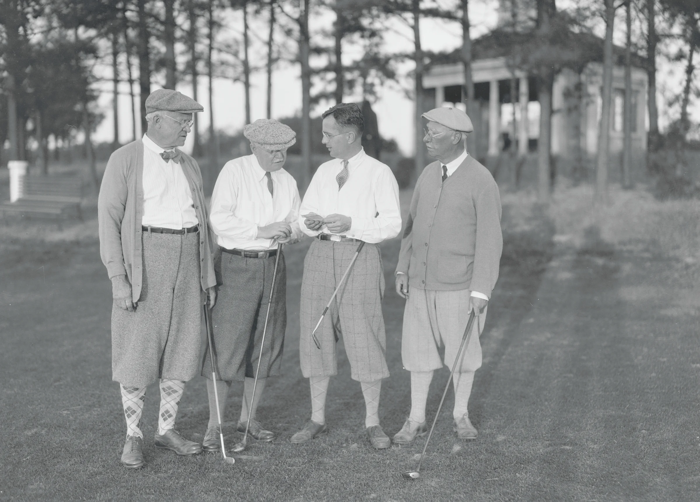 Donald Ross (far right) in Pinehurst, North Carolina
