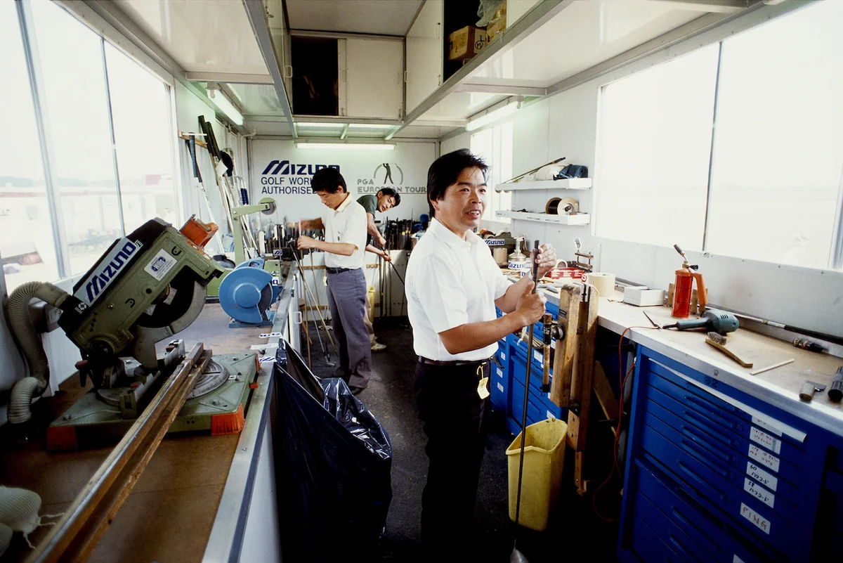 Mizuno club technician at Open Championship