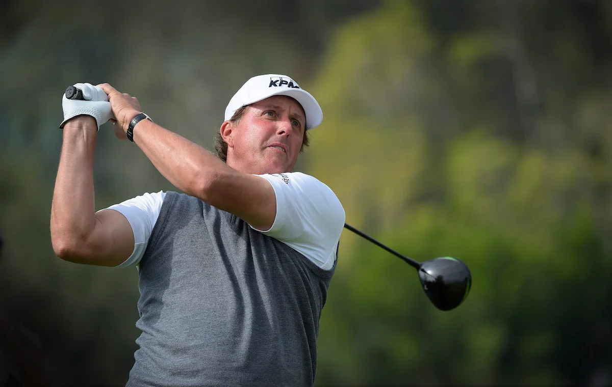 Phil Mickelson driver swing follow through