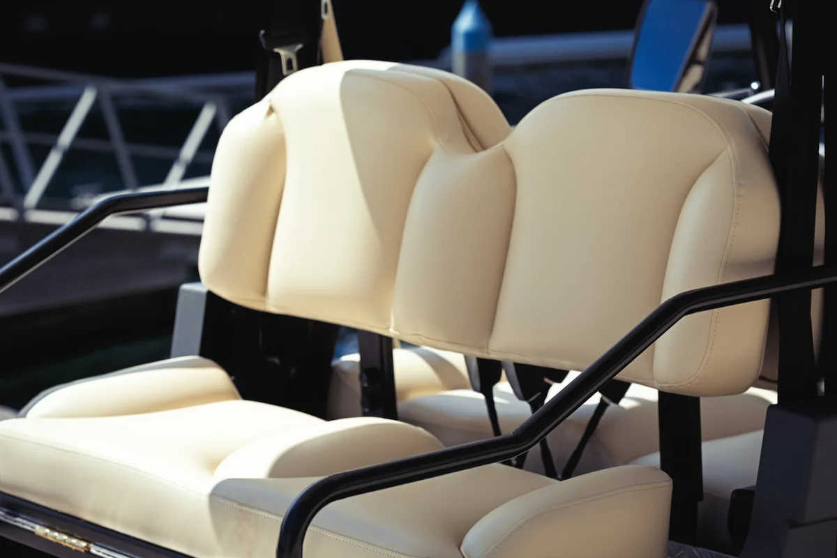 two golf cart rear seats