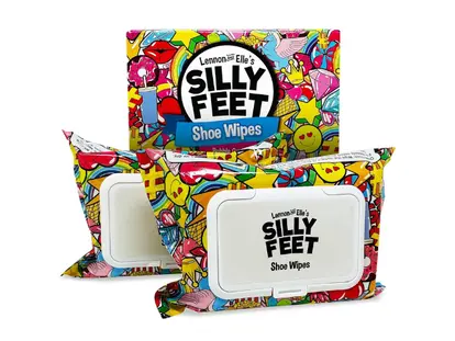 Silly feet shoe wipes