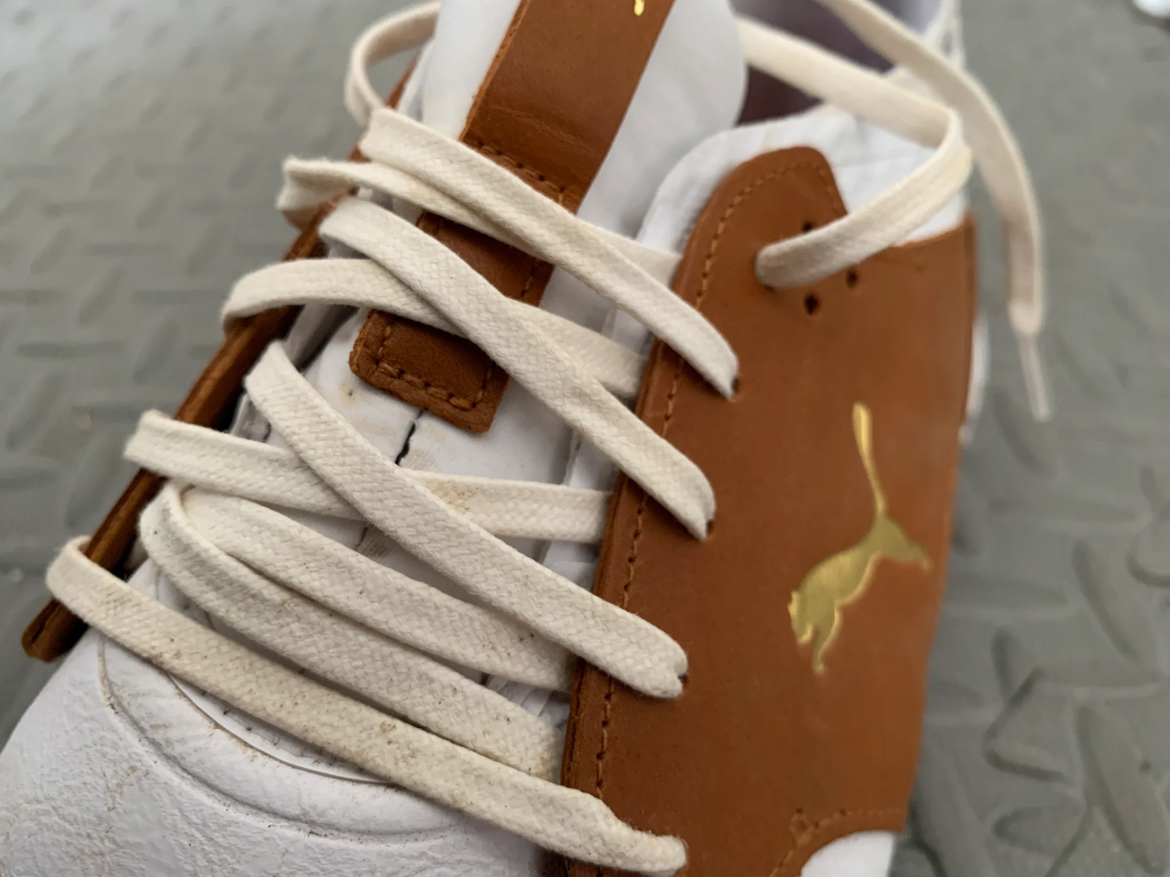 Small tear under the shoe's tongue