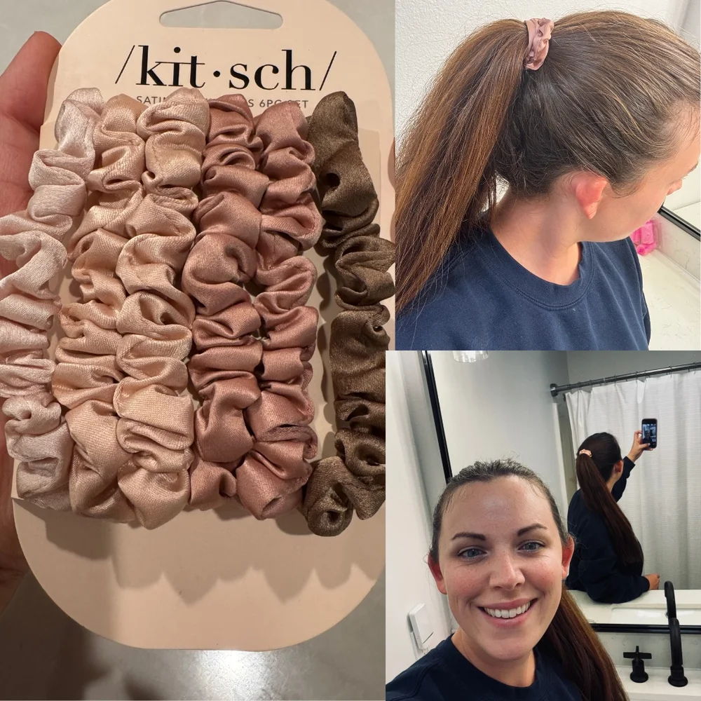 Kitsch satin scrunchies