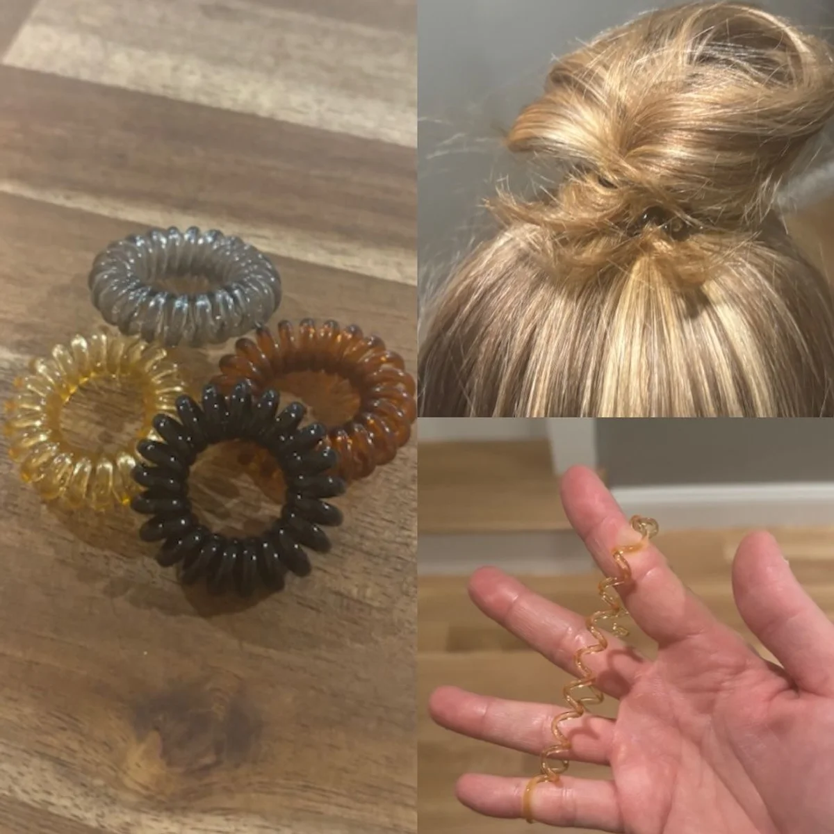 Kitsch spiral hair ties by Andrea M. 