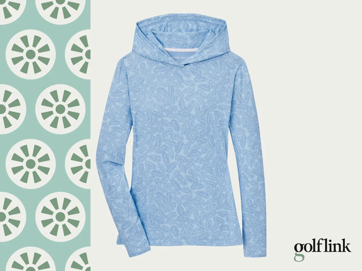 Peter Millar Palm Sun Long Sleeve Lightweight Hoodie