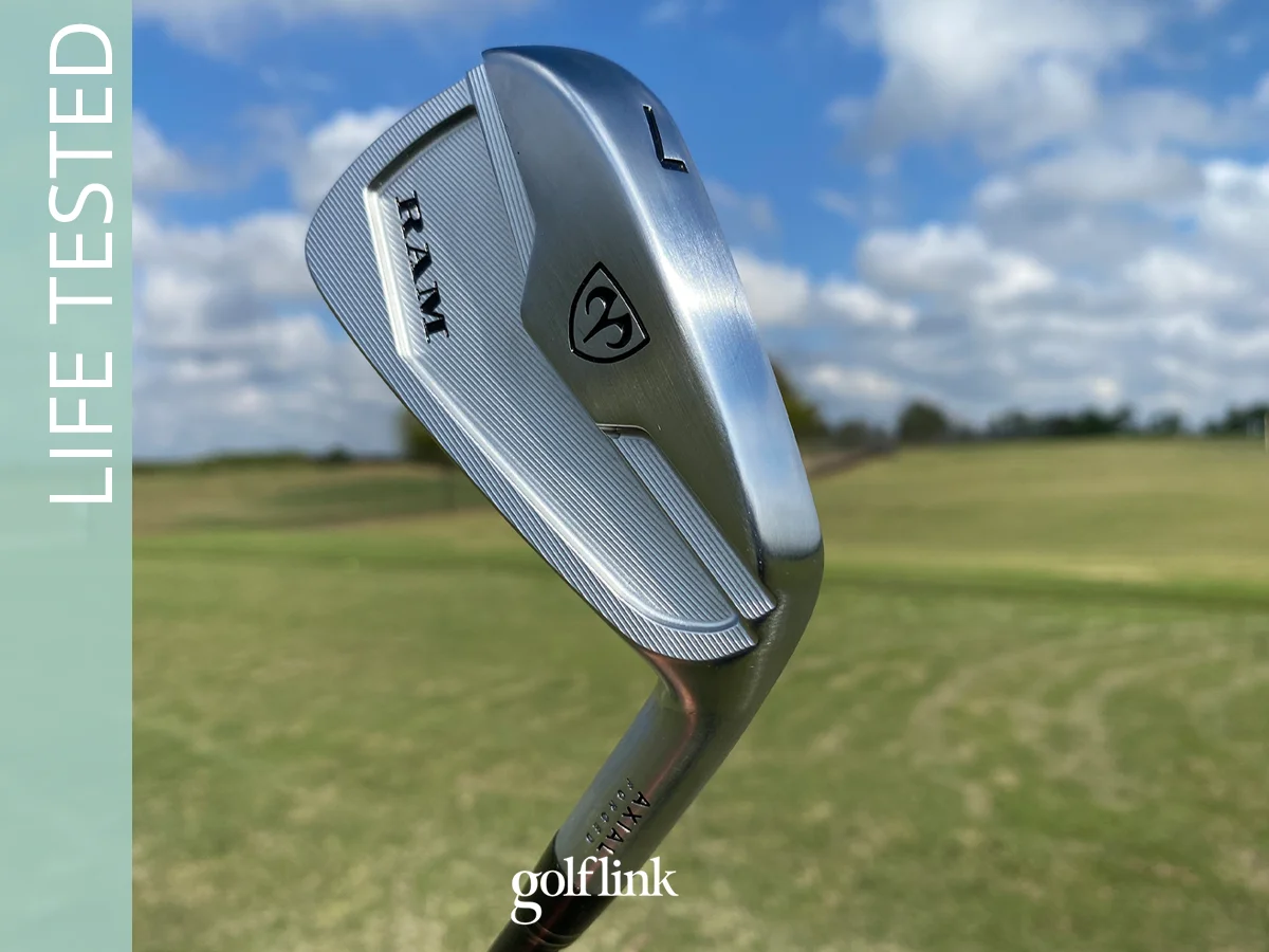 Ram Axial Forged iron during GolfLink testing