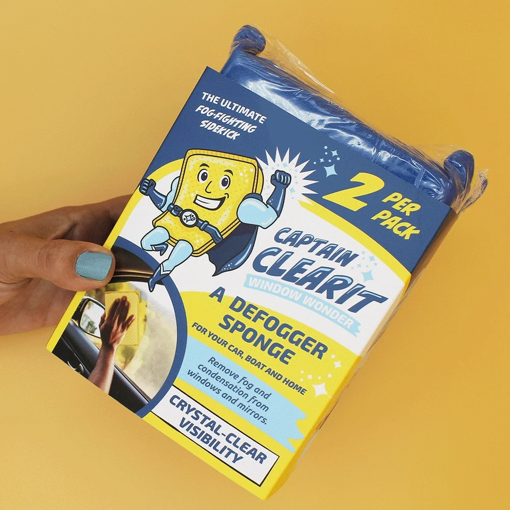 Captain Clearit sponge in action